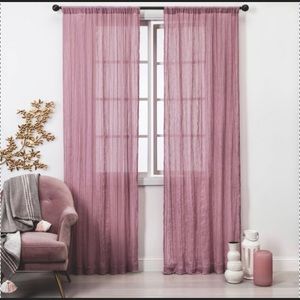 COPY - COPY - Opalhouse pink/lavender sheer curtains, NWOT, polyester